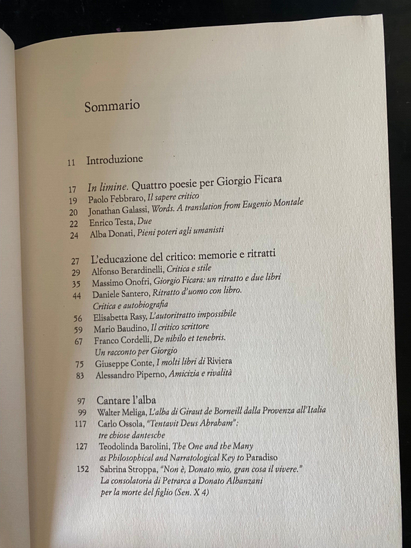 Letteratura permanente, per Giorgio Ficara, La nave di Teseo, 2022