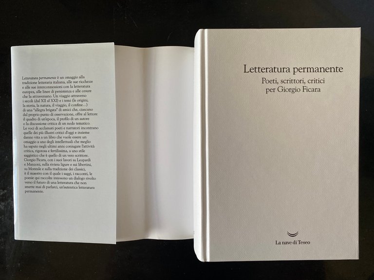 Letteratura permanente, per Giorgio Ficara, La nave di Teseo, 2022