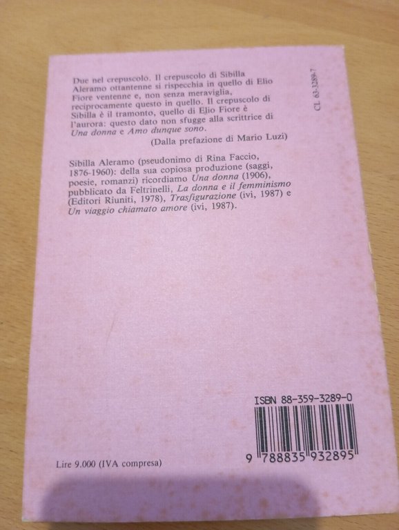 Lettere a Elio, Sibilla Aleramo, prefazione di Mario Luzi, Editori …