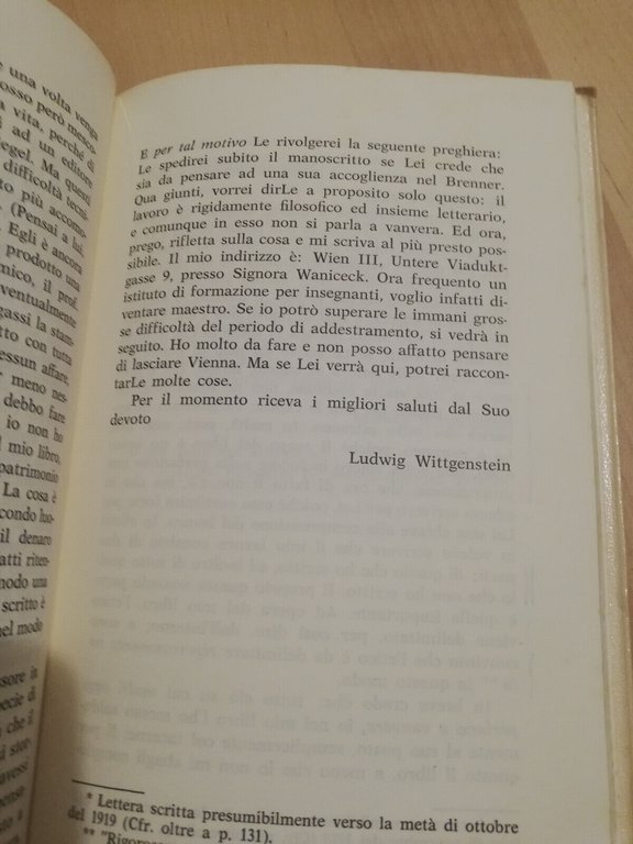 Lettere a Ludwig Von Ficker, Ludwig Wittgenstein, 1974, Armando