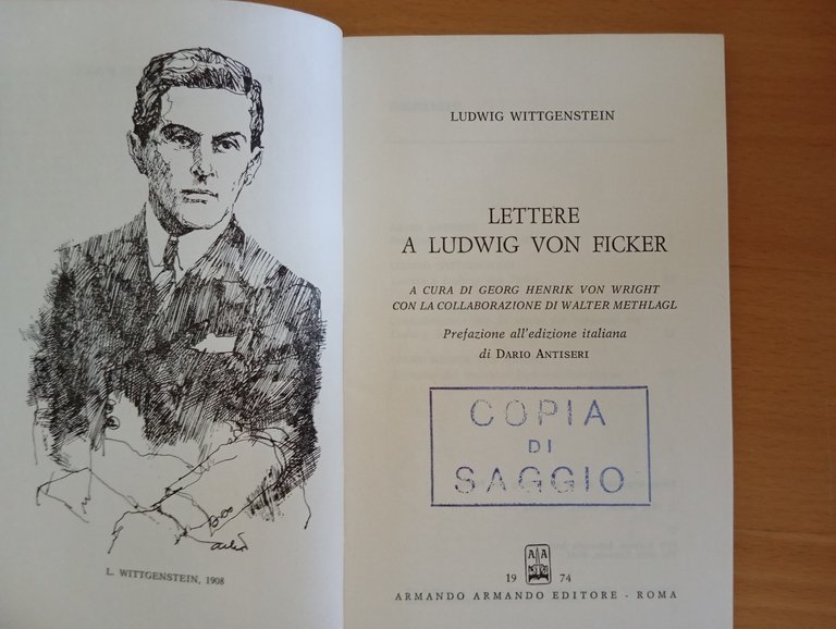 Lettere a Ludwig von Ficker, Ludwig Wittgenstein, Armando, 1974 | Immagine Gallery 5