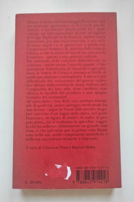 Lettere ad Agnese - La visione dello specchio, Chiara d'Assisi, …