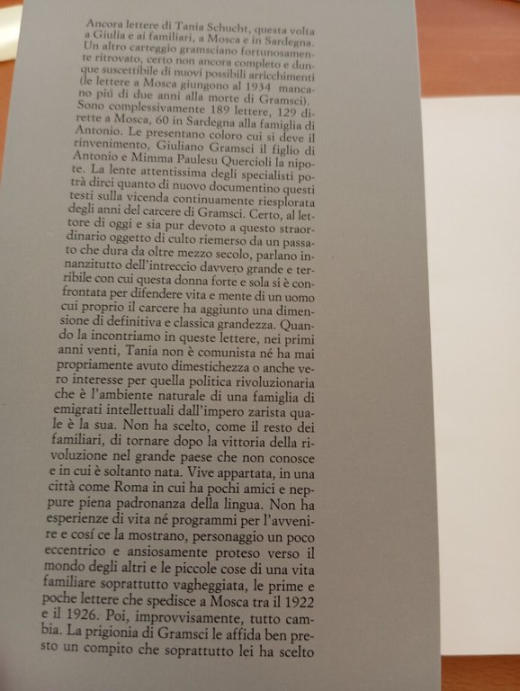 Lettere ai familiari, Tatiana Schucht, Editori Riuniti, 1991