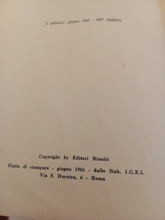 Lettere dal carcere, Antonio GRamsci, Editori Riuniti, 1956, per collezionisti | Immagine Gallery 12
