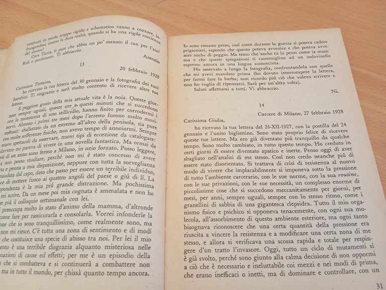 Lettere dal carcere, Antonio GRamsci, Editori Riuniti, 1956, per collezionisti