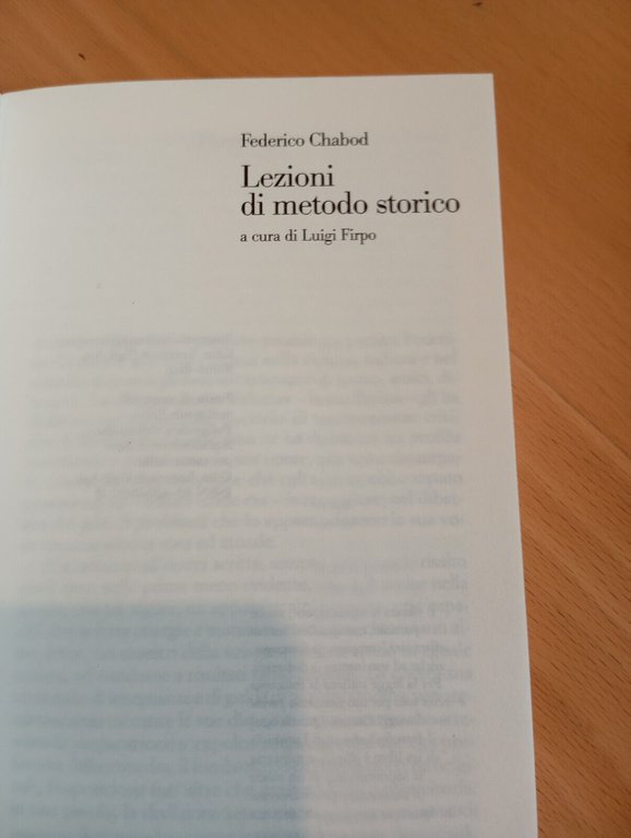 Lezioni di metodo storico, Federico Chabod, Laterza, 2006