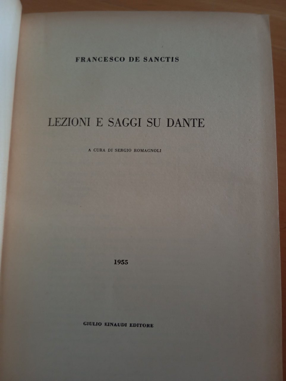 Lezioni e saggi su Dante, Francesco De Sanctis, Einaudi, 1955 | Immagine principale