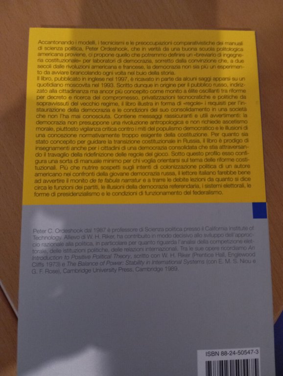 Lezioni per i cittadini di una nuova democrazia, Peter C. …