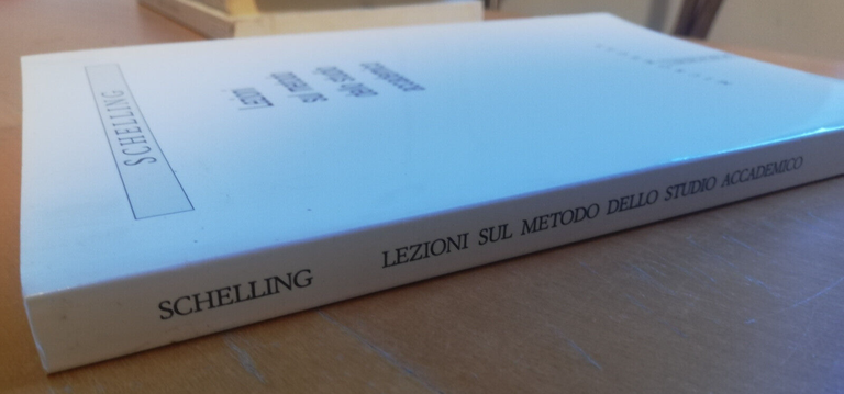 Lezioni sul metodo dello studio accademico, Schelling, 1989, Guida Micromegas