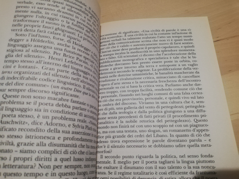 Linguaggio e silenzio, George Steiner, Garzanti, 2001