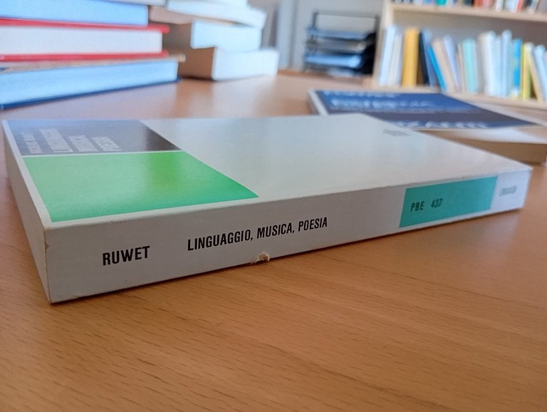 Linguaggio, musica, poesia, Nicolas Ruwet, Einaudi, 1983