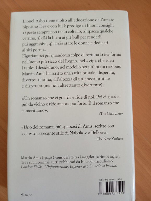 Lionel Asbo, Martin Amis, Einaudi Supercoralli, 2013, prima edizione
