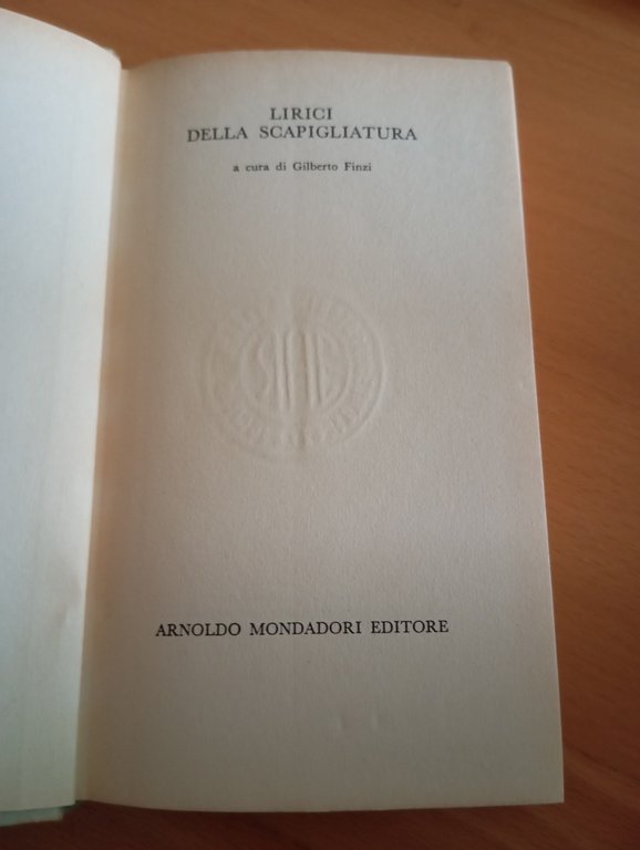 Lirici della scapigliatura, a cura di Gilberto Finzi, BMM Mondadori, …
