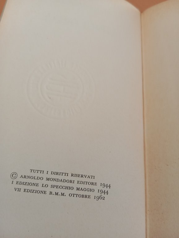 Lirici greci, Salvatore Quasimodo, BMM Mondadori, 1962