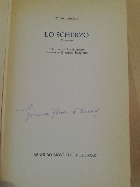 Lo scherzo, Milan Kundera, 1970, Mondadori