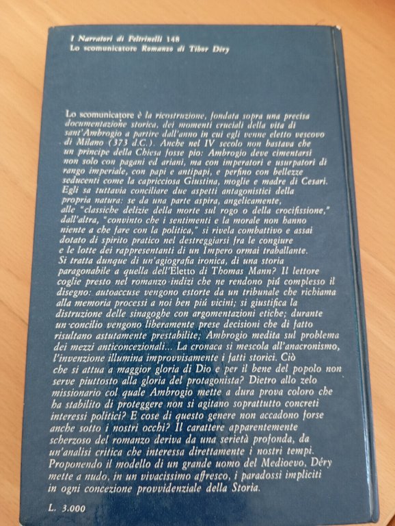 Lo scomunicatore, Tibor Déry, Feltrinelli, 1969, prima edizione