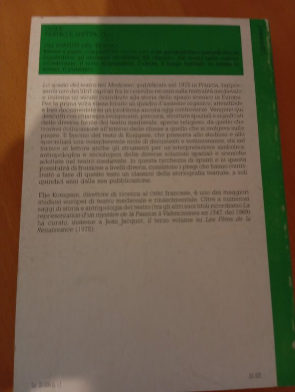Lo spazio del teatro nel Medioevo, Elie Konigson, La casa …