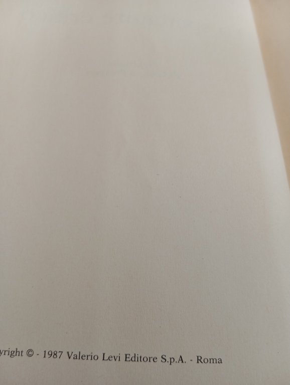 Lo spettatore critico, Gerardo Guerrieri, Valerio Levi, 1987