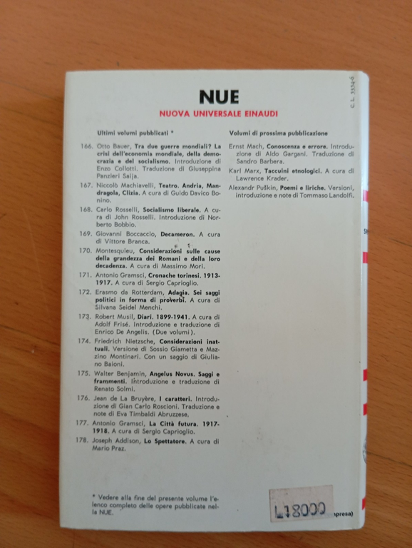 Lo spettatore, Joseph Addison, Einaudi NUE, 1982 | Immagine Gallery 4