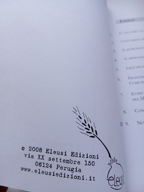 Lo stregone di Assisi, Andrea Armati, Eleusi Edizioni, 2008