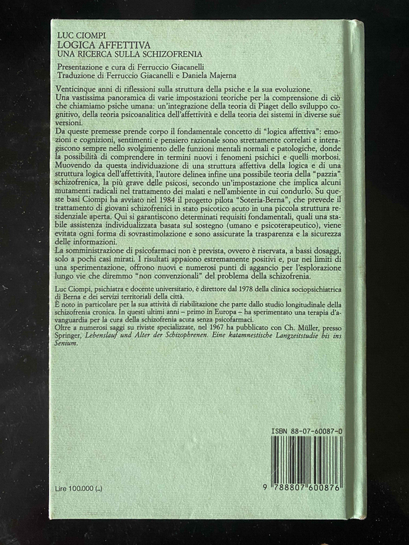 Logica affettiva, Luc Ciompi, Feltrinelli, 1994