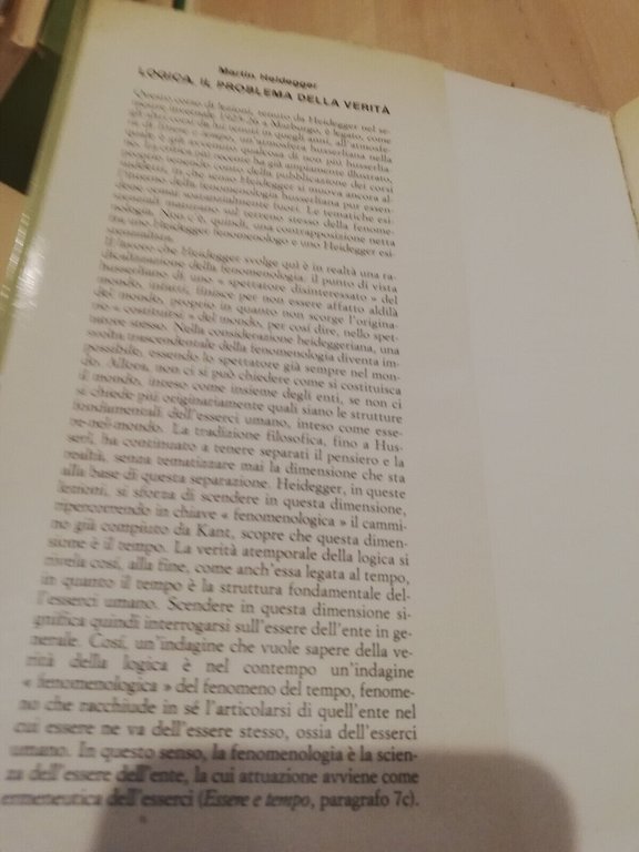 Logica. Il problema della verità, Martin Heidegger, 1986, Mursia