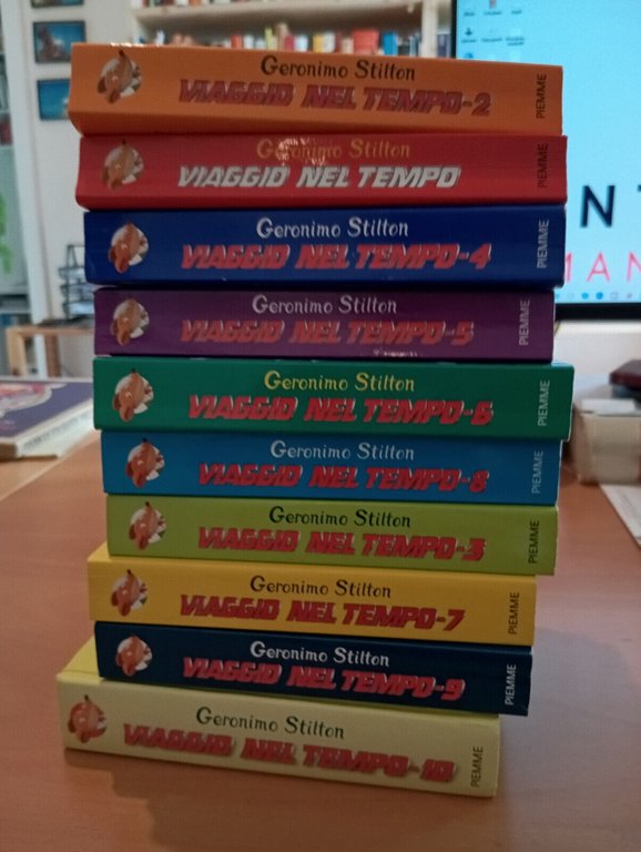 Lotto 10 libri Geronimo Stilton, Viaggio nel tempo, collezione completa