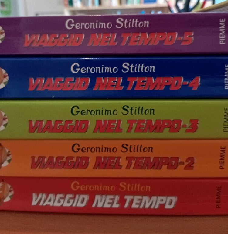 Lotto 10 libri Geronimo Stilton, Viaggio nel tempo, collezione completa