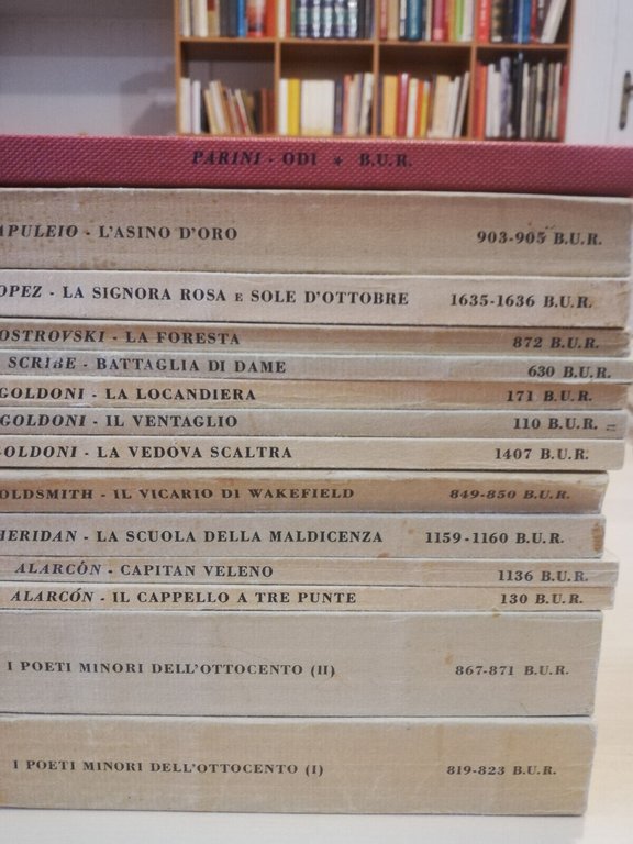 Lotto 14 libri classici BUR Rizzoli da collezione, Goldoni, Alarcon, …