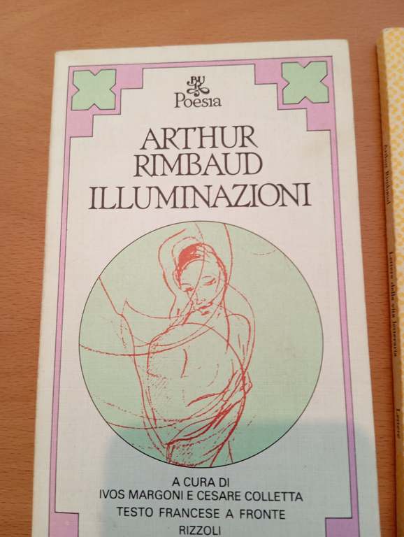 Lotto 2 libri di Arthur Rimbaud, illuminazioni, Lettere della vita …