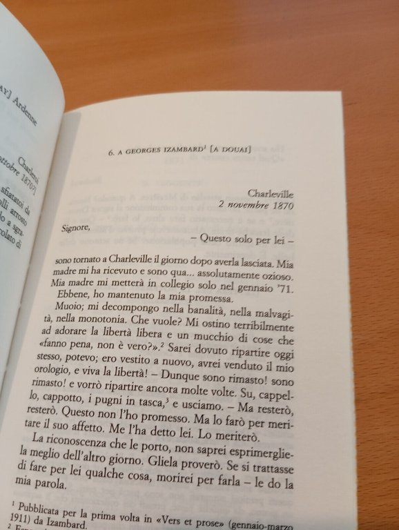 Lotto 2 libri di Arthur Rimbaud, illuminazioni, Lettere della vita …