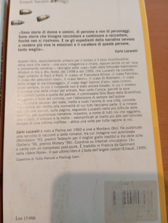 Lotto 2 libri di Carlo Lucarelli, Mistero in blu, L'isola …