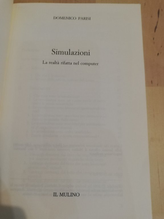 Lotto 2 libri di Domenico Parisi, Mente - Simulazioni - …