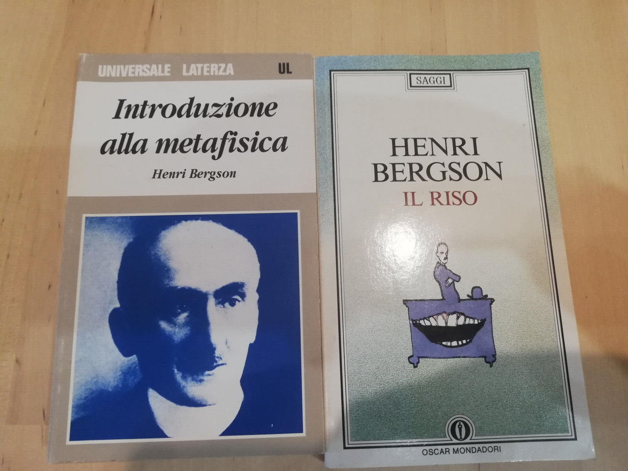 Lotto 2 libri di Henry Bergson, Il riso, Introduzione alla …