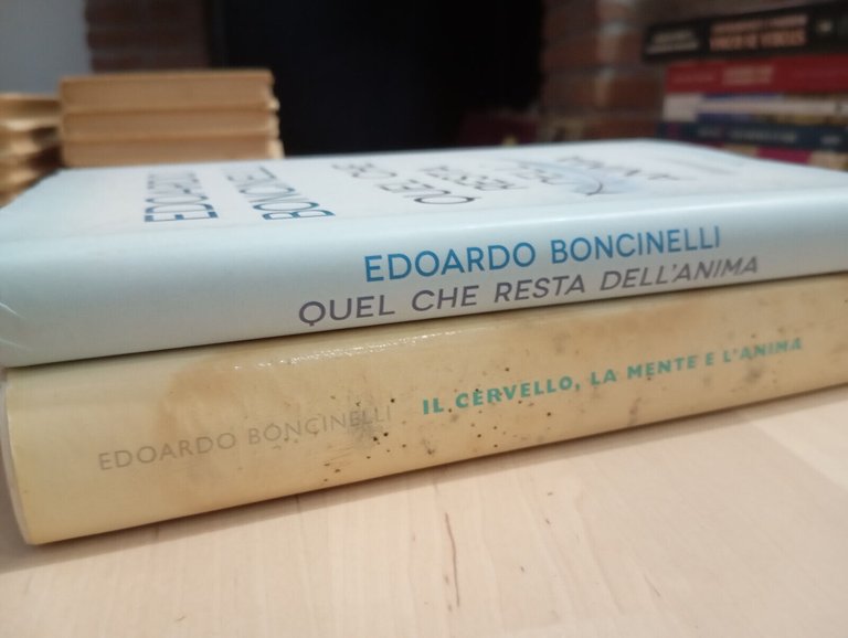 Lotto 2 libri Edoardo Boncinelli Quel che resta dell'Anima, cervello …