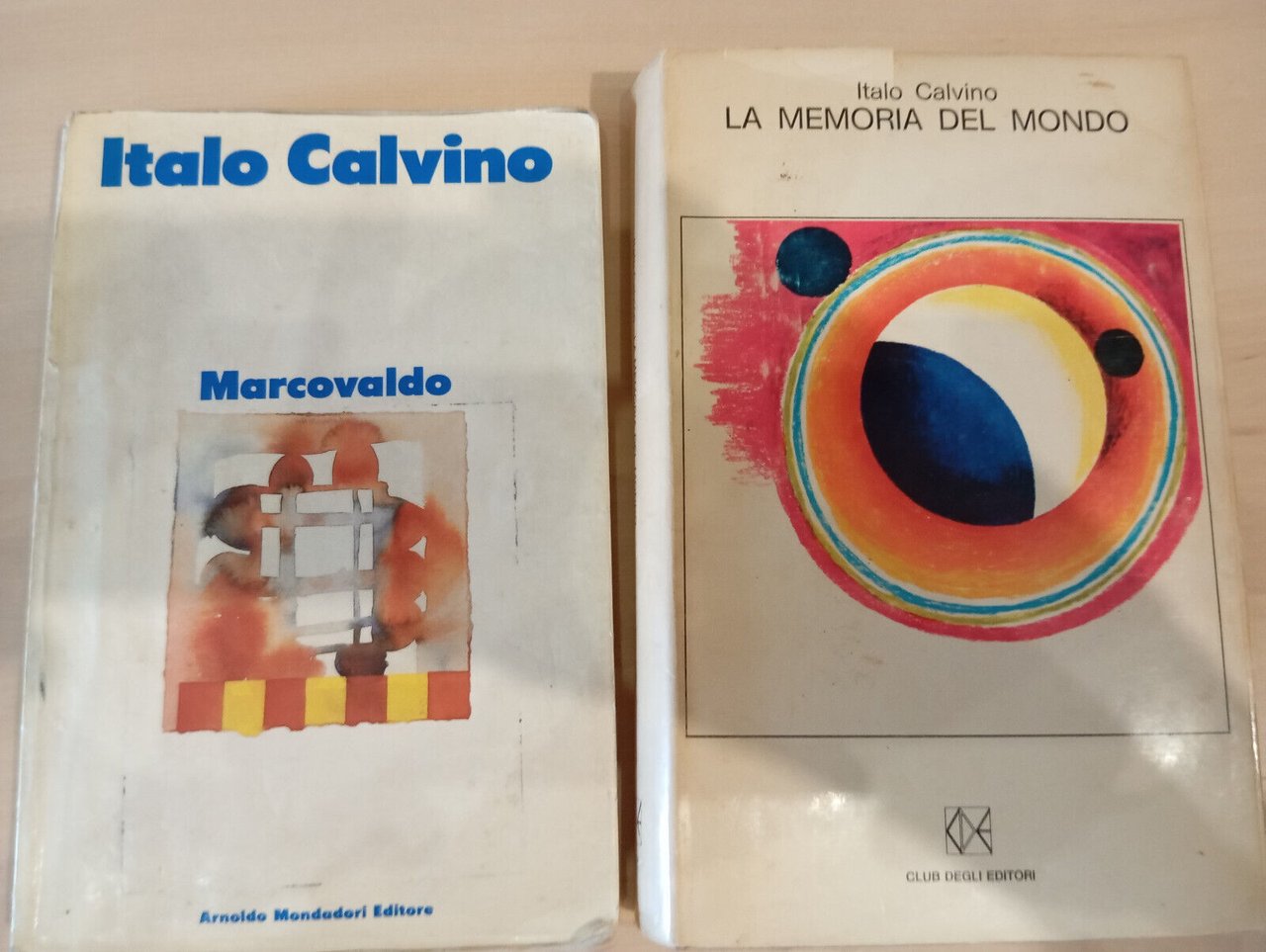 Lotto 2 libri Italo Calvino, Marcovaldo, La memoria del mondo