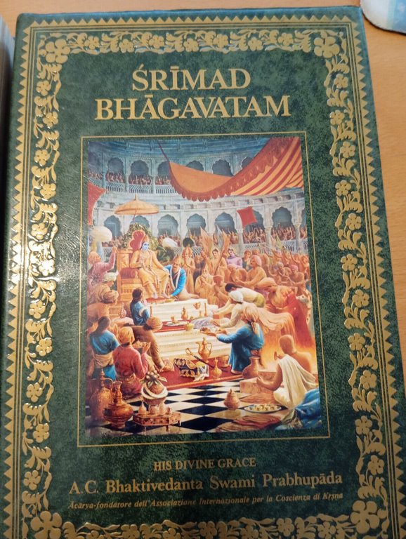 Lotto 2 libri saggezza indiana, libro di Krsna, Srimad Bhagavatam