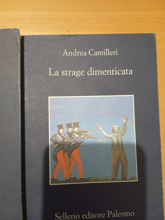 Lotto 3 libri Camilleri, rete protezione, sorriso angelica, strage dimenticata