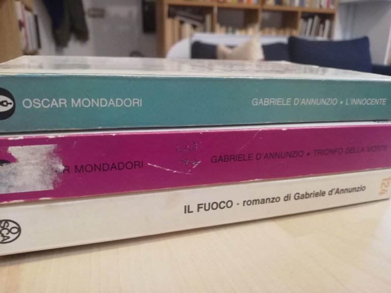 Lotto 3 libri di Gabriele D'Annunzio, L'innocente, Trionfo della morte, …