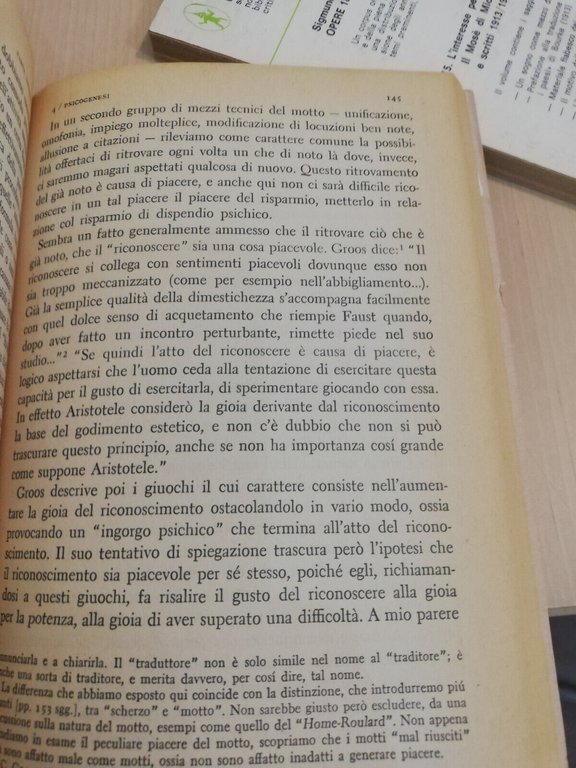 Lotto 3 libri di Sigmund Freud, Motto di spirito, Mosè, …