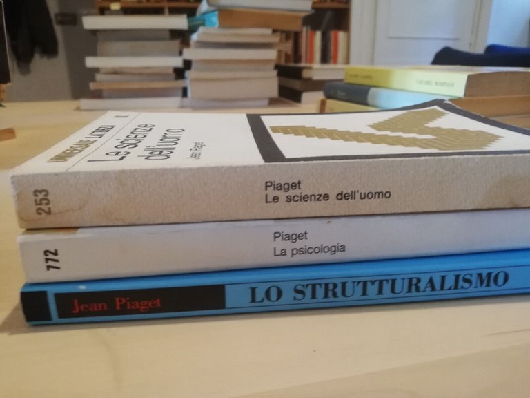 Lotto 3 libri Jean Piaget, Lo strutturalismo, Scienze dell'uomo, La …