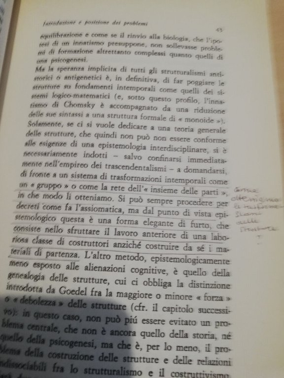 Lotto 3 libri Jean Piaget, Lo strutturalismo, Scienze dell'uomo, La …