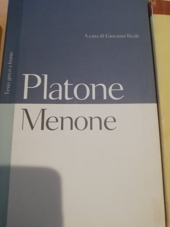 Lotto 3 libri Platone, Il Sofista, Il Menone, La repubblica