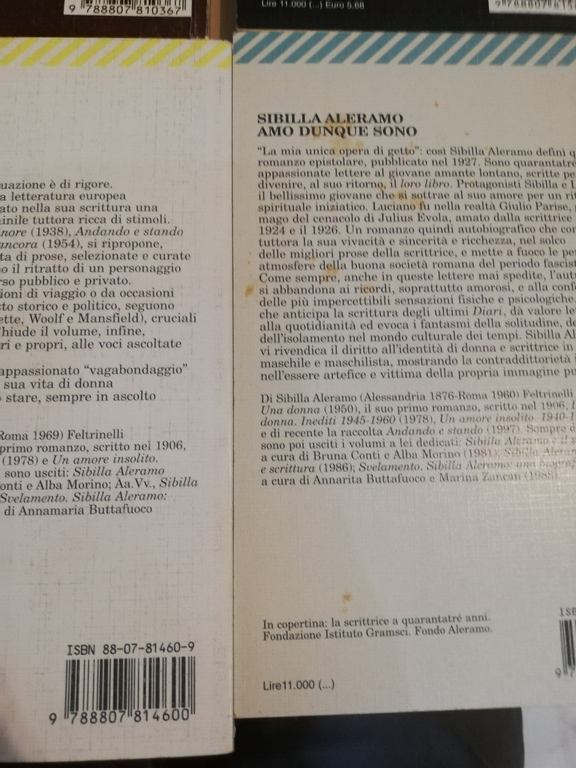 Lotto 4 libri di Sibilla Aleramo, Una donna, passaggio, amo …