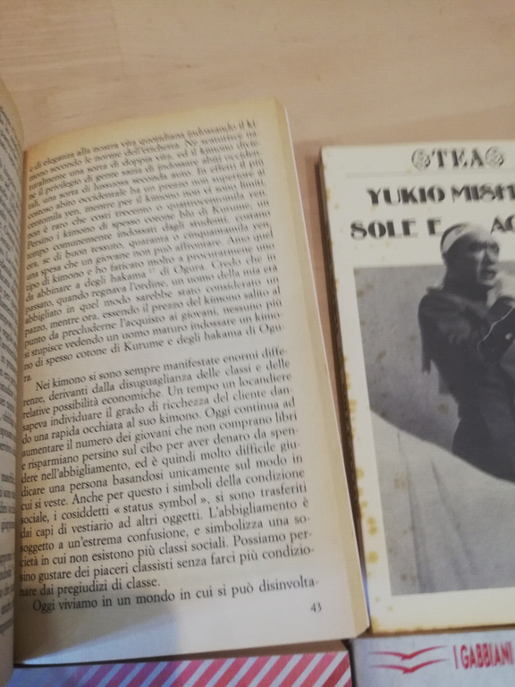 Lotto 4 libri Mishima, Sole acciaio, Samurai, Confessioni maschera, L'et …