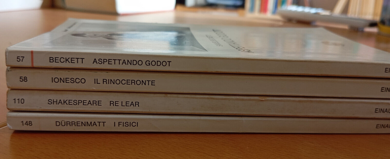 Lotto 4 libri teatro Einaudi, Ionesco, Beckett, Durenmatt, Shakespeare, CULT