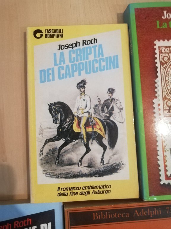 Lotto 5 libri di Joseph Roth, Cripta, ebrei erranti, confessione, …