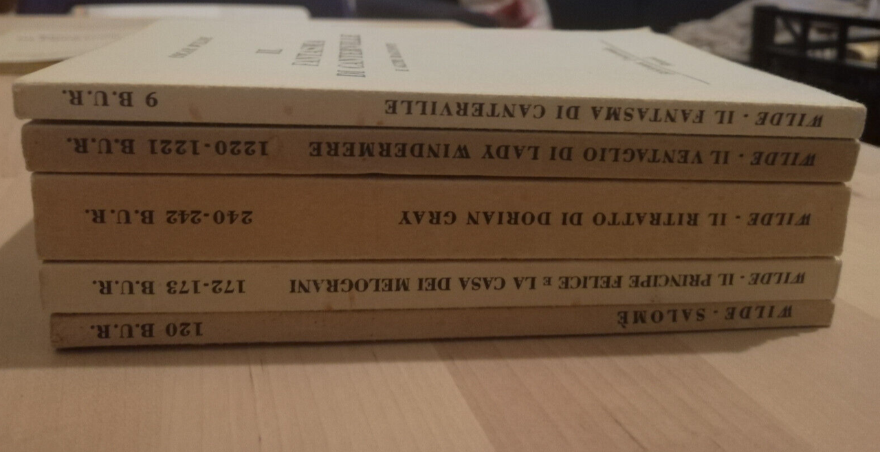 Lotto 5 libri di Oscar Wilde, BUR Rizzoli, Salom, Dorian …