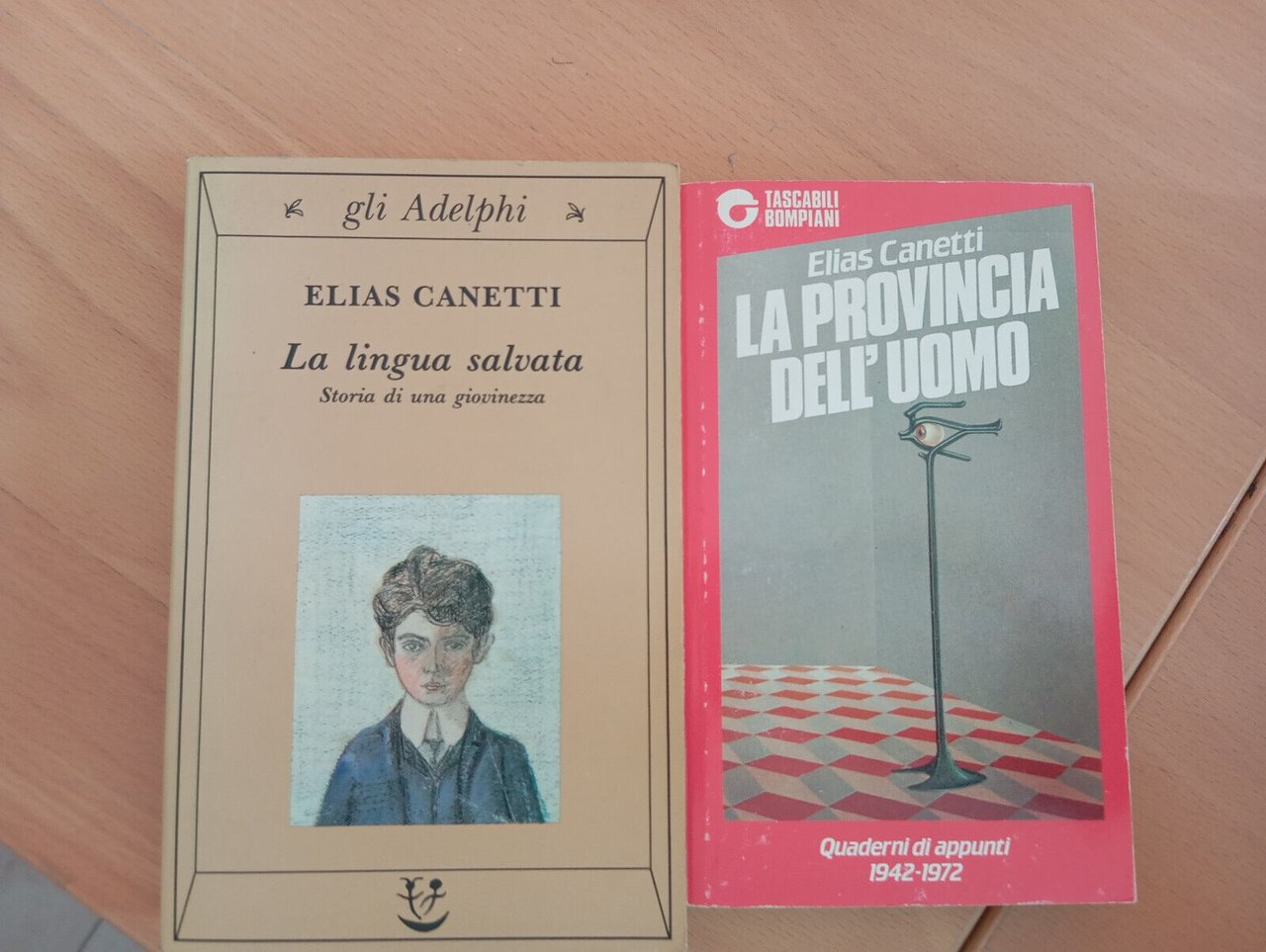 Lotto due libri di Elias Canetti, La lingua salvata, La …