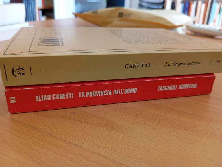 Lotto due libri di Elias Canetti, La lingua salvata, La …